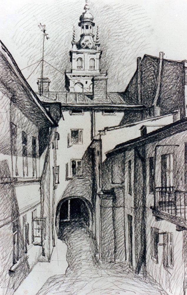 «Львів». 1992. Папір, сепія